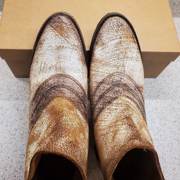 Circle G Western Boots Womens Size 9 Distressed Leather Zipper Ankle Boots - Picture 13 of 13